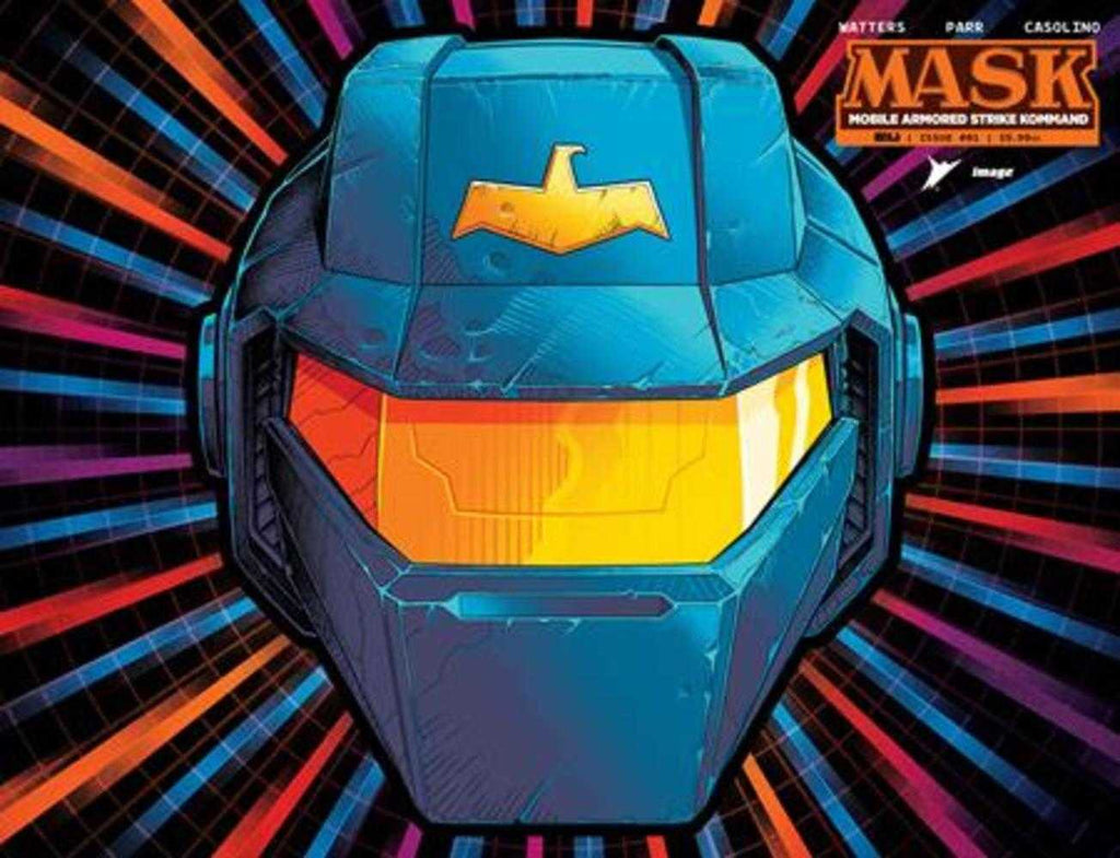 M.A.S.K. #1 Cover Q Luke Preece Mask Die-Cut Foil Variant