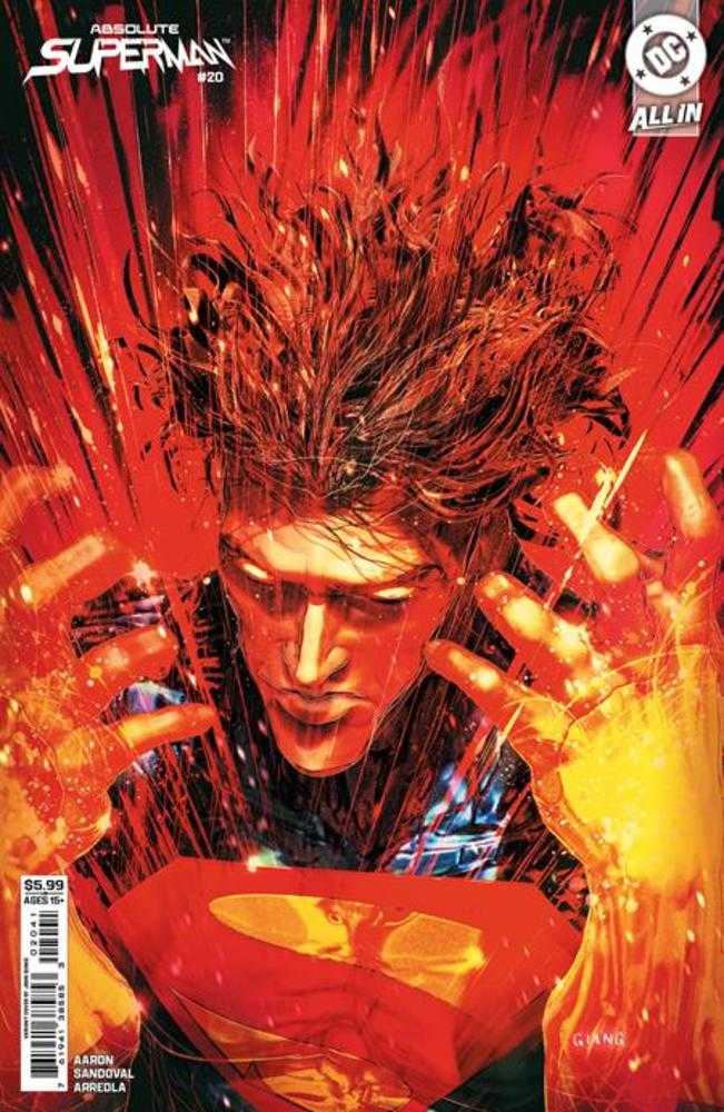 Absolute Superman #20 Cover D John Giang Card Stock Variant