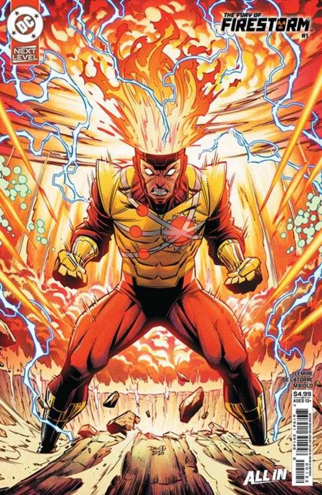 Fury Of Firestorm #1 2nd Print Cover B Diego Olortegui Card Stock Variant