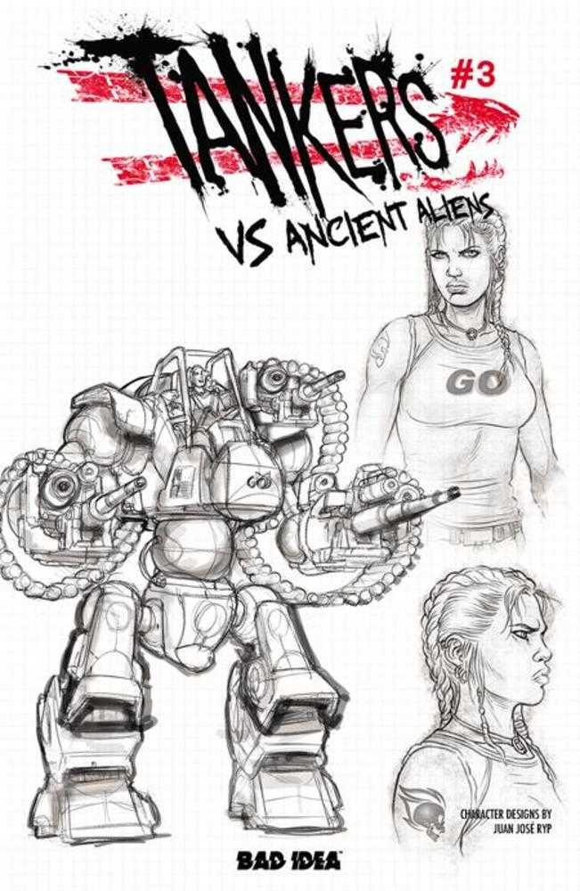 Tankers vs Ancient Aliens # 3 Cover C Juan Jose Ryp Design Variant