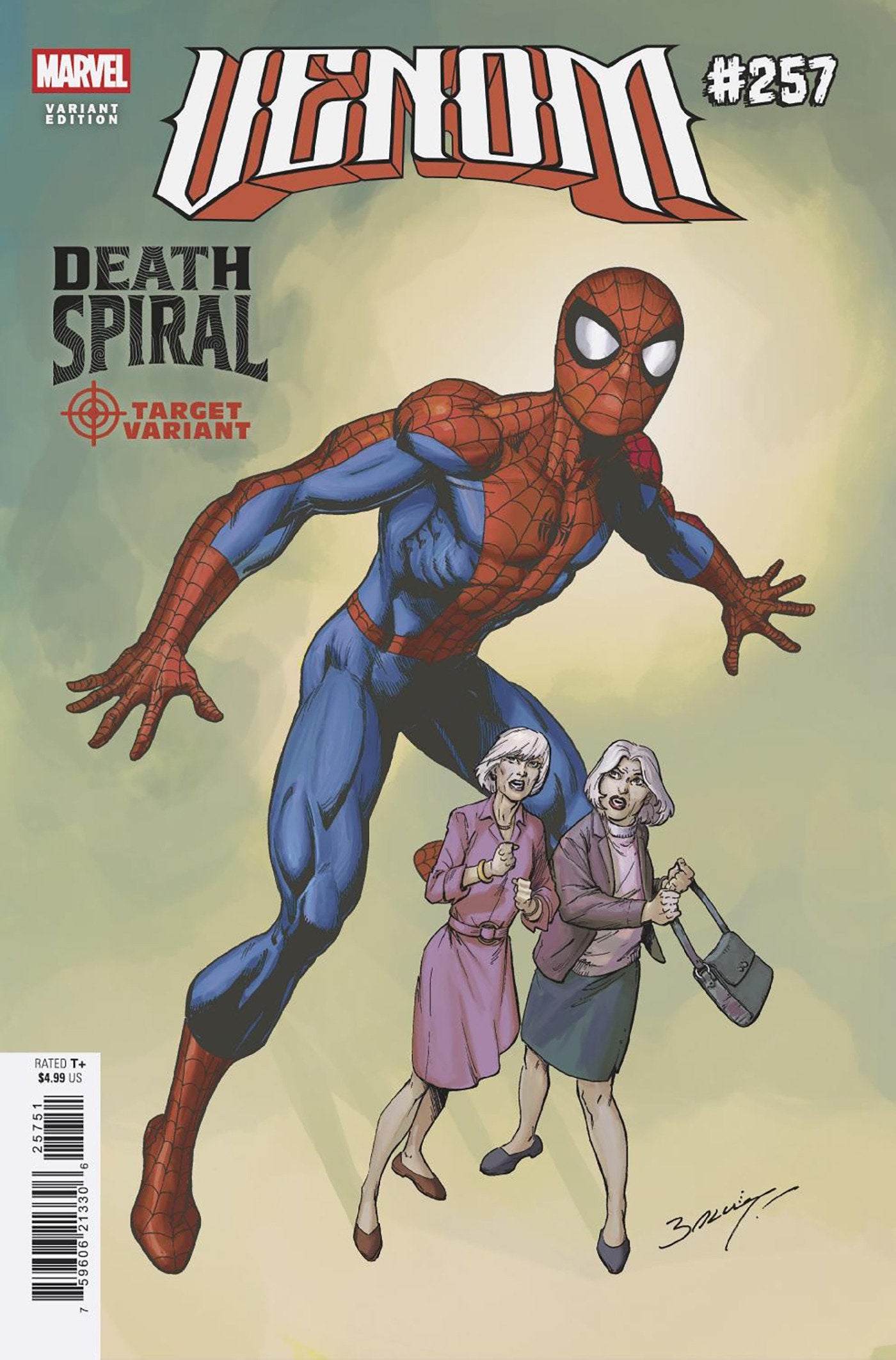 Venom #257 Mark Bagley Classified Target Variant