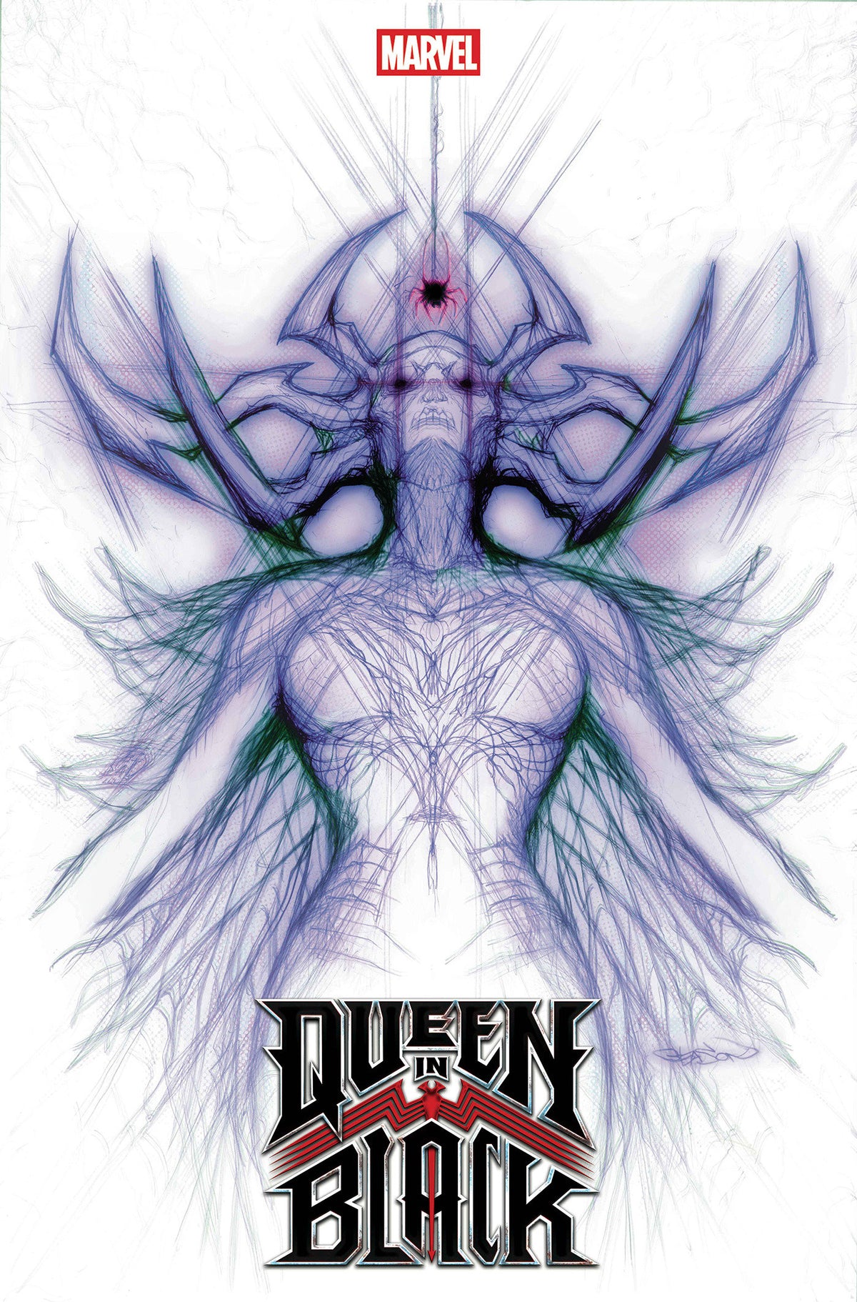 Queen In Black #1 Patrick Gleason Hela White Web Head Variant