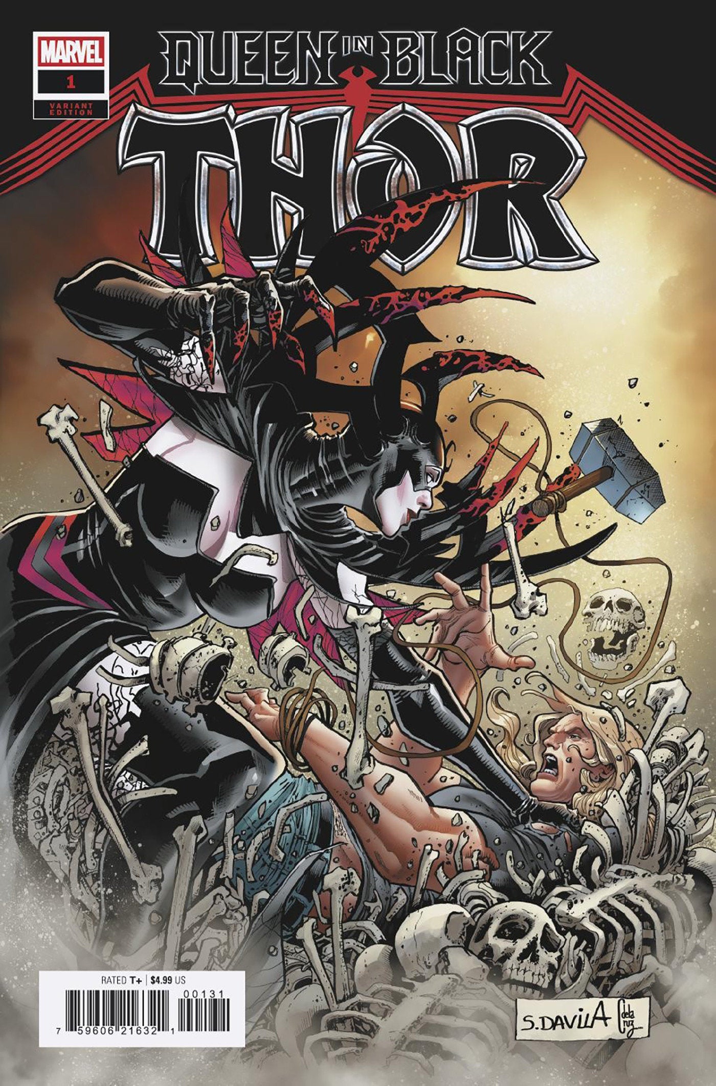 Queen In Black: Thor #1 Sergio Davila Variant