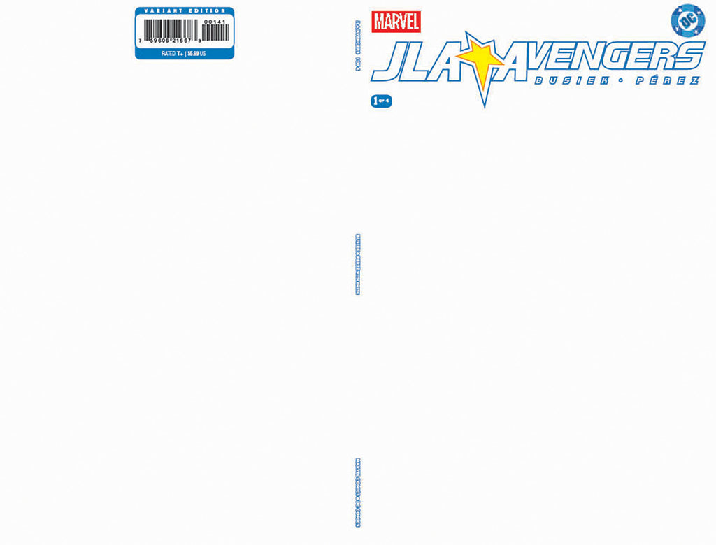 JLA / Avengers #1 Facsimile Edition Blank Cover Variant