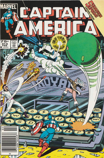 Captain America #314 Newsstand Edition