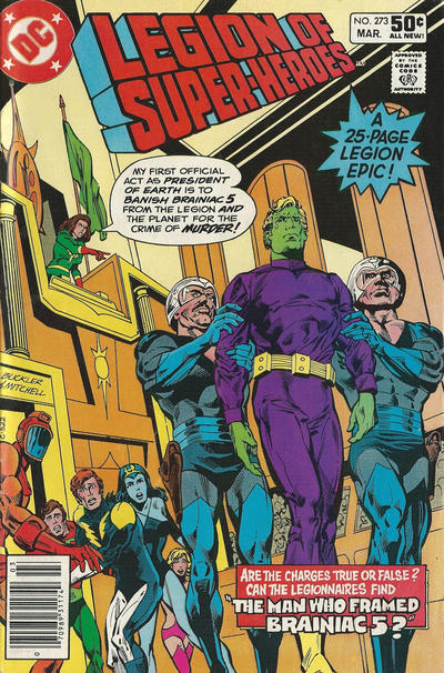 Legion of Super-Heroes #273 Newsstand Edition