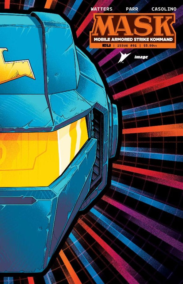 M.A.S.K. #1 Cover Q Luke Preece Mask Die-Cut Foil Variant