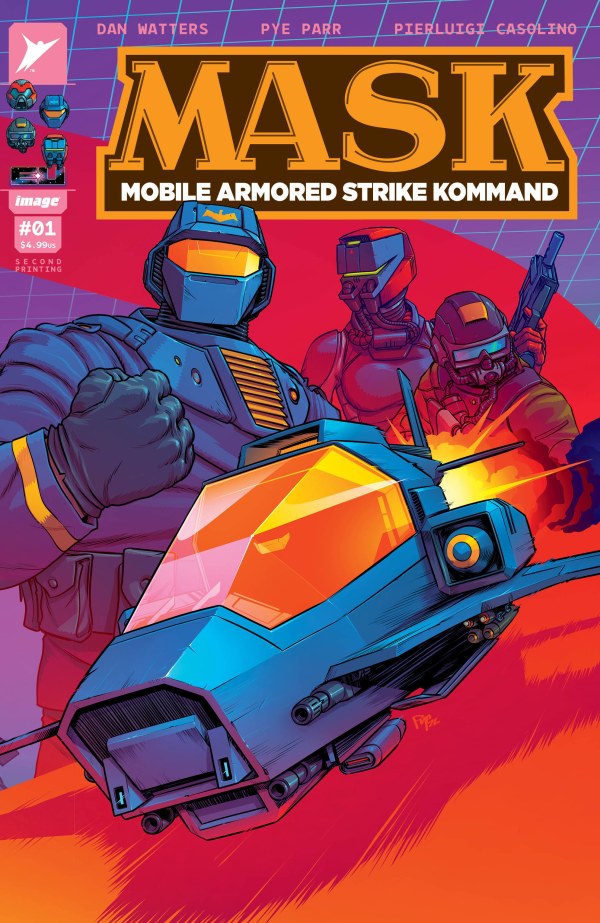 M.A.S.K. #1 2nd Printing Simon Parr Wraparound Variant